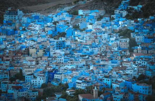 Ruelles bleues de Chefchaouen, la perle bleue du Maroc